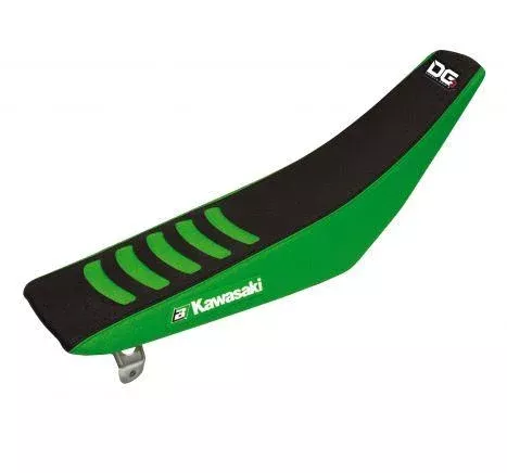 01-13 KX85 DOUBLE GRIP 3 BLK/GREEN, BLACKBIRD SEAT COVER 1425H