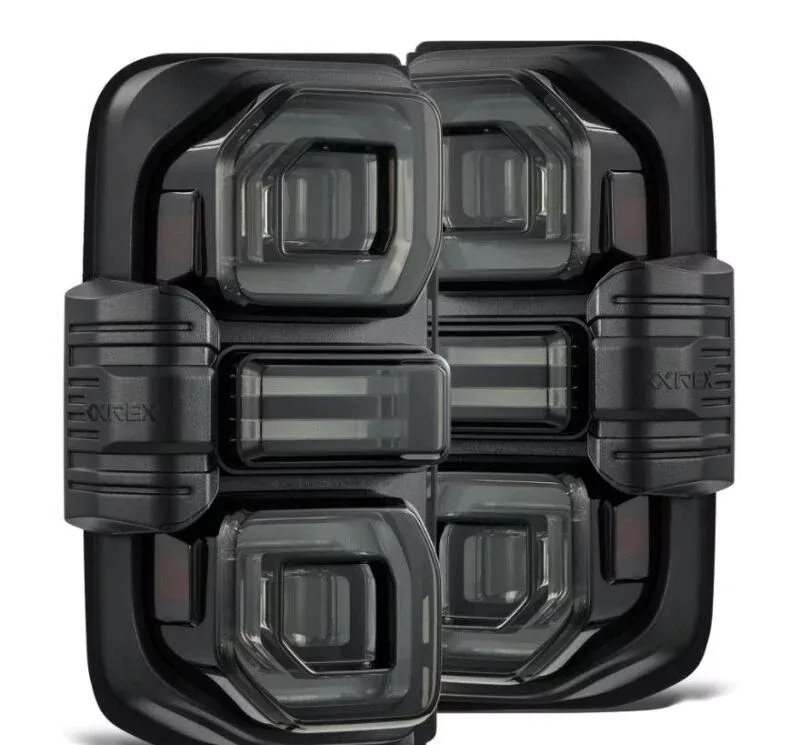 AlphaRex 21-24 Ford Bronco NOVA LED Tail Lights - Alpha-Black - A&D Discount Performance