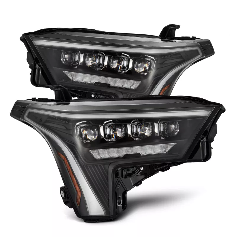 AlphaRex 22-23 Toyota Tundra NOVA-Series Headlights Black w/White DRL - Req 810029 OR 810030 - A&D Discount Performance