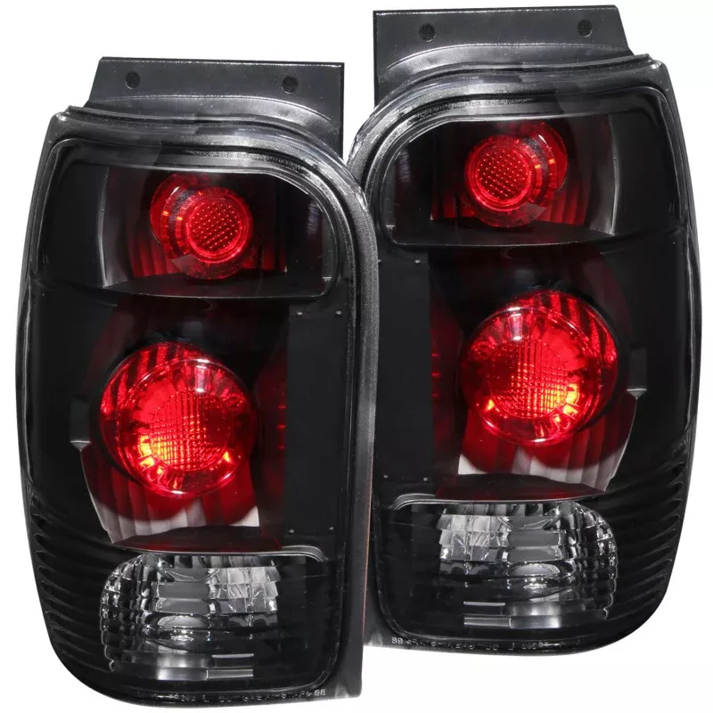 ANZO 1998-2001 Ford Explorer Taillights Black - A&D Discount Performance