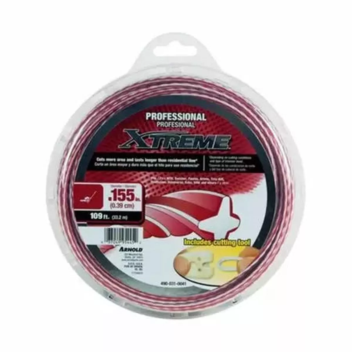 Arnold Corp Professional Twisted Edge Trimmer Line 0.155" x 109 feet