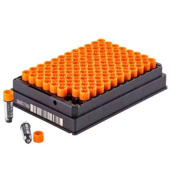 Azzota FX-68100311 960 Units FluidX 96-format Tri-Coded Tube 1.0ml External Thread FluidX 68-1003-11