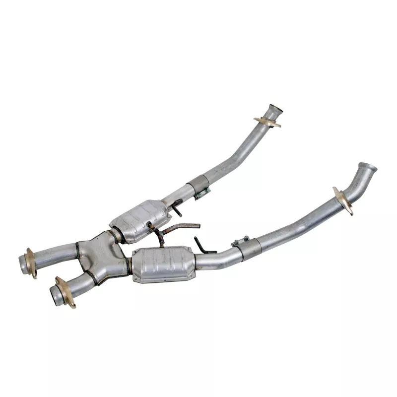 BBK 94-95 Mustang 5.0 High Flow X Pipe With Catalytic Converters - 2-1