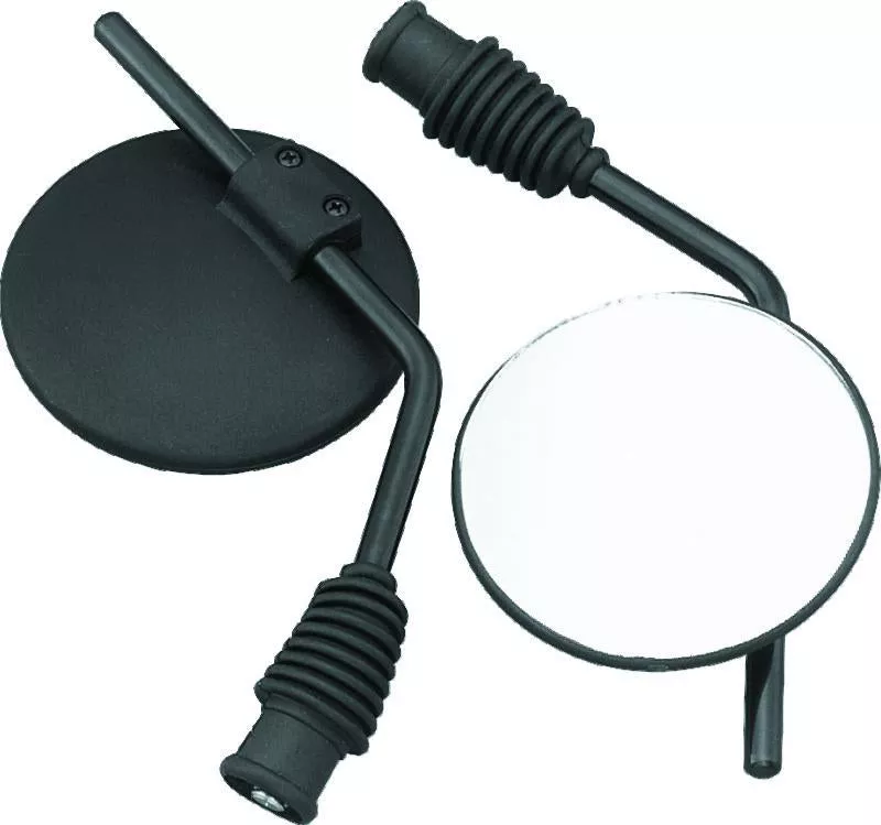 BikeMaster Universal Enduro Mirror Yamaha 10mm - Each - Black - A&D Discount Performance