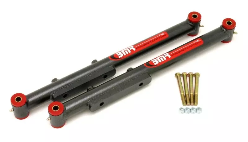 BMR 91-96 B-Body Non-Adj. Extended Length Lower Control Arms (Polyurethane) - Black Hammertone - A&D Discount Performance