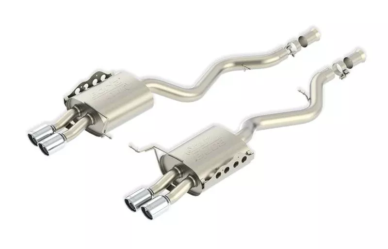 Borla 13-14 Mustang Shelby GT500 GT 5.8L V8 RWD Dual Split Rear Exit ATAK Exhaust Rear Section Only - A&D Discount Performance