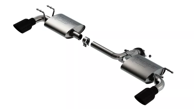 Borla 19-21 Mazda 3 Hatchback 2.0/2.5L NA S-Type Axle-back Black Chrome Tips - A&D Discount Performance