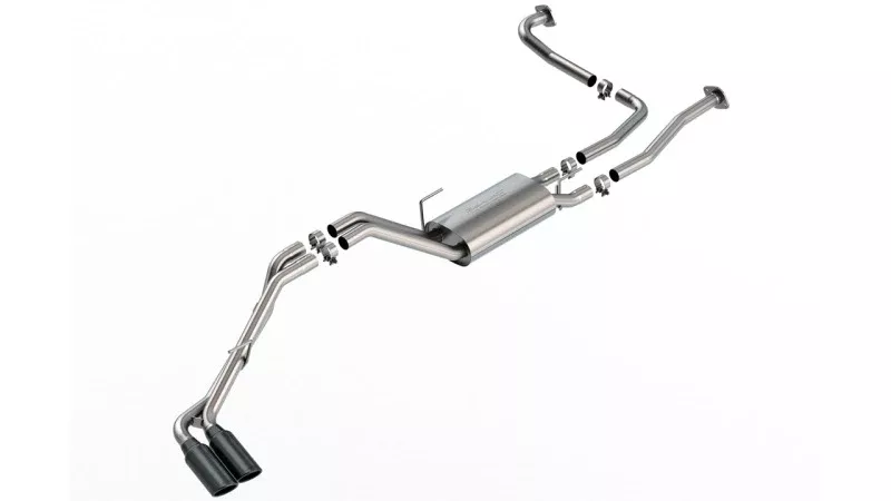 Borla 22-24 Nissan Frontier S-Type Cat Back System - Black Chrome