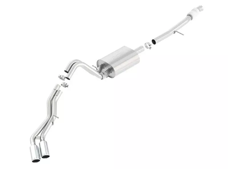 Borla Touring Cat Back 15-16 Chevy Suburban 5.3L V8 2.75in, 2.25in Dual Same Side Exit 4in Tips - A&D Discount Performance