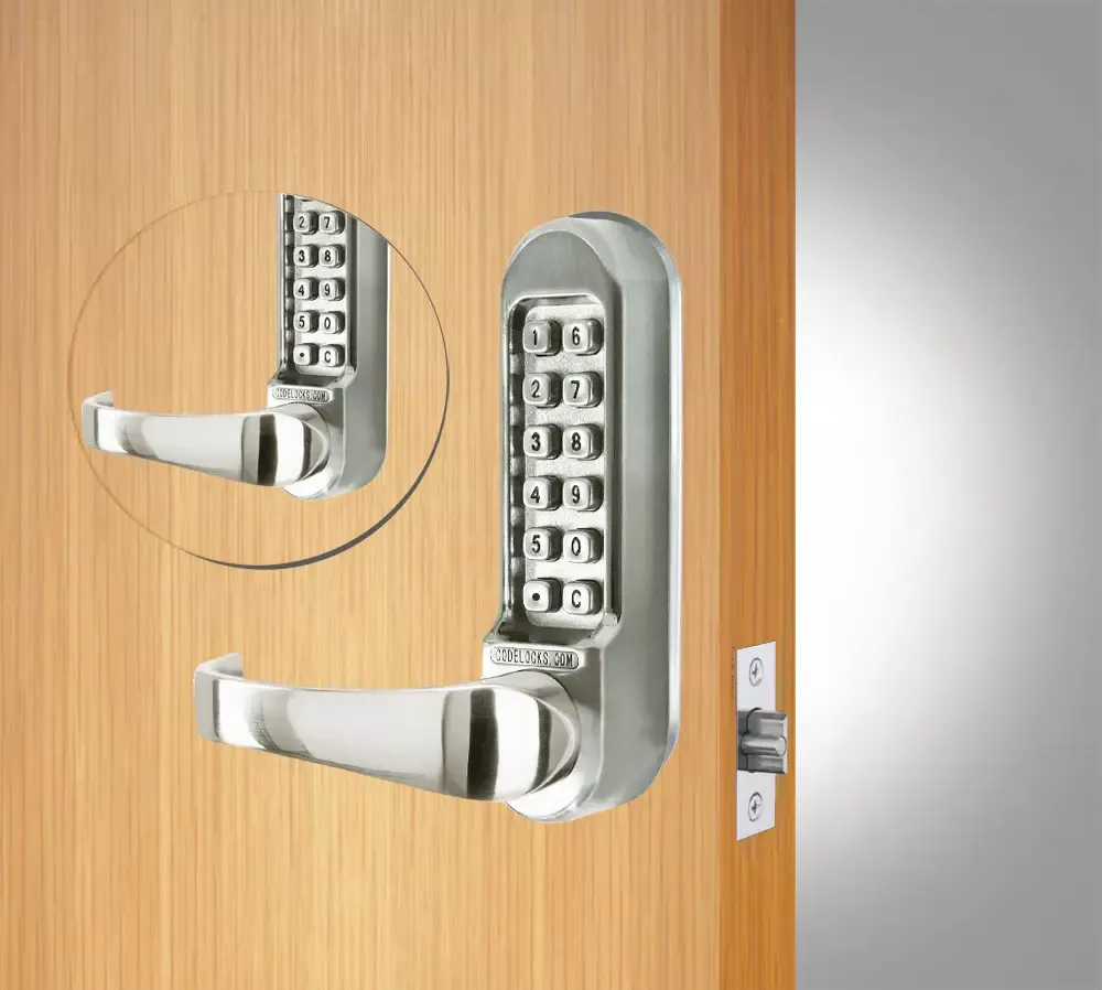 Codelocks 95615 CL515 Tubular Latchbolt, Codefree, Passage Function, Code In/Out, Back to Back Gate Box Kit
