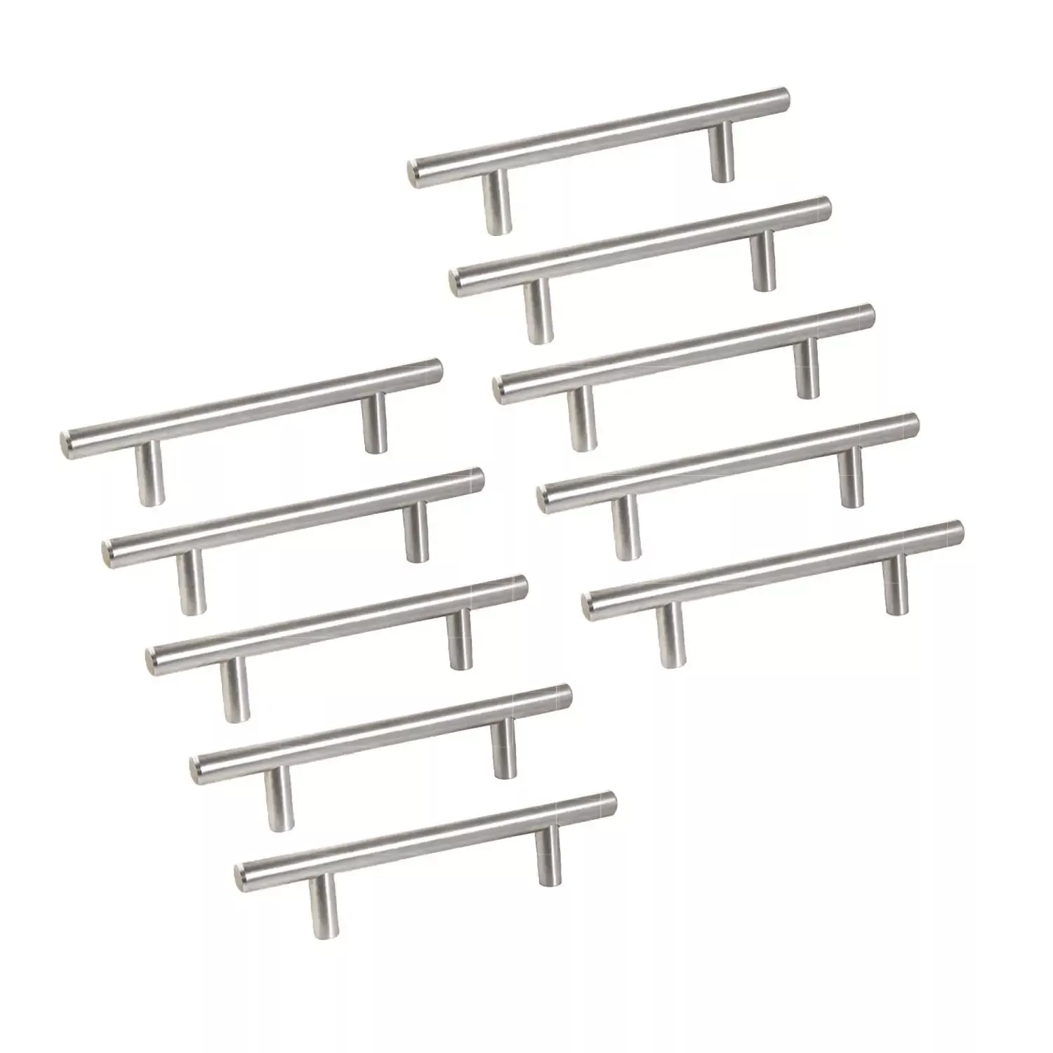 Design House 206573 Solid Truss Stainless Steel 8" CTC Cabinet Pull, 10-Pack