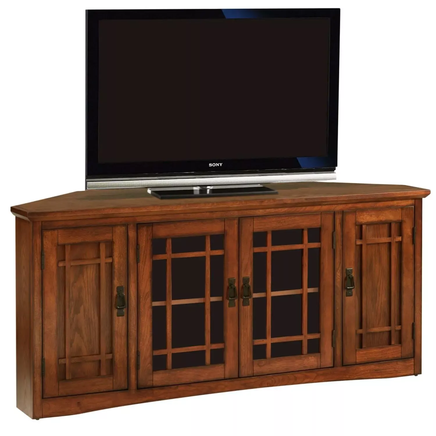 Design House 82386 Mission Oak Corner TV Stand