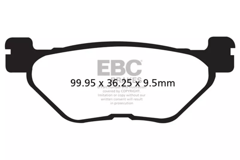EBC 2003 Yamaha FJR 1300 Rear Left/Right Semi-Sintered Vee Brake Pads