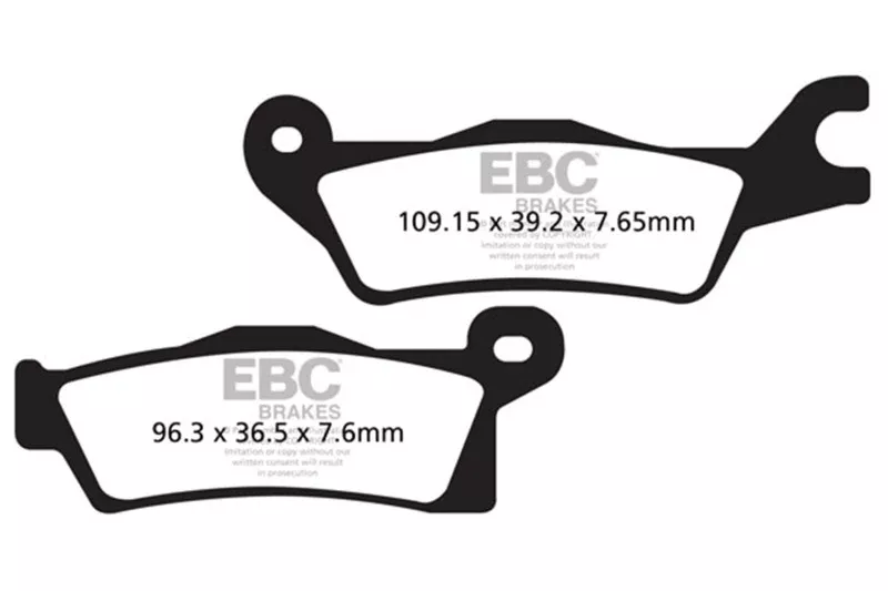 EBC 2012 Can-Am Outlander 1000 4x4 Front Left FA-SFA-X Brake Pads - A&D Discount Performance