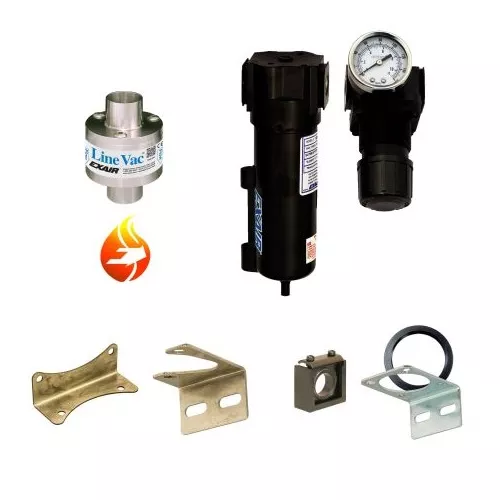 Exair HT6961-316 1" Type 316 Stainless Steel High Temperature Line Vac Kit