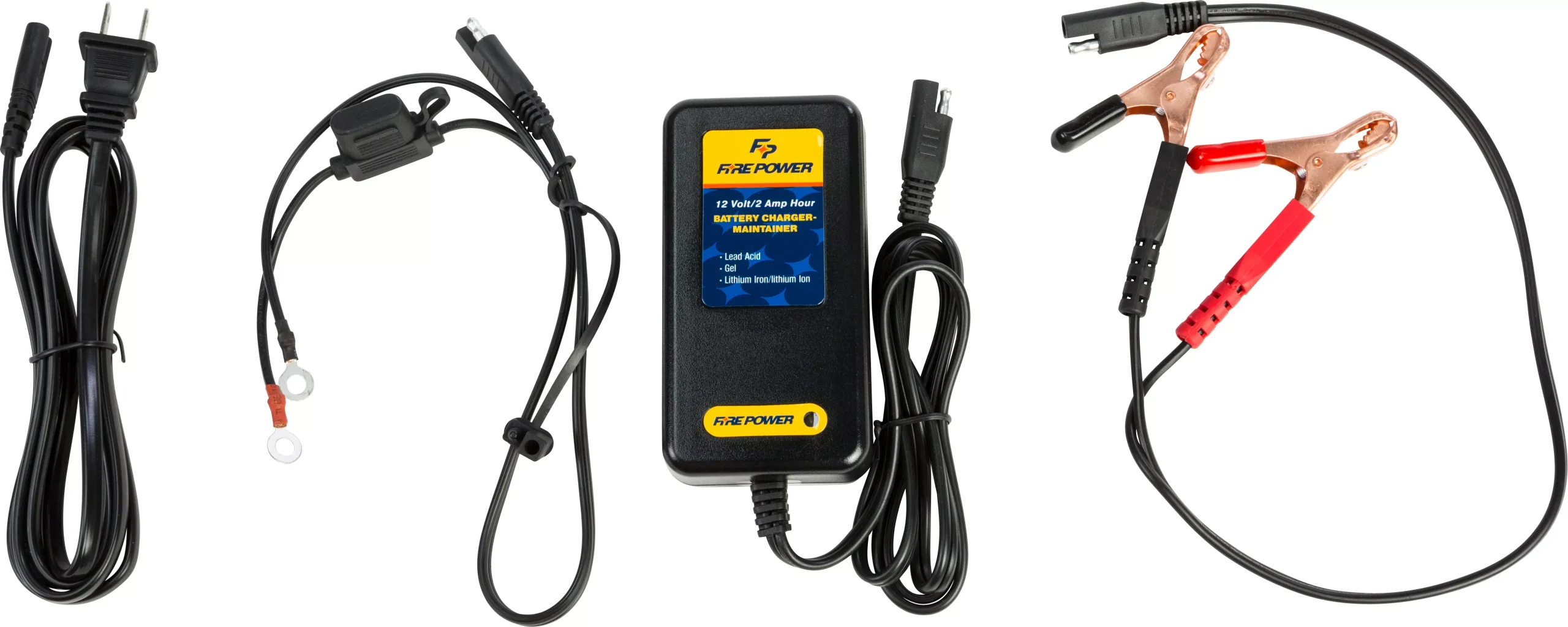 Fire Power 12v / 2 Amp Battery Charger - 490-9950 - A&D Discount Performance