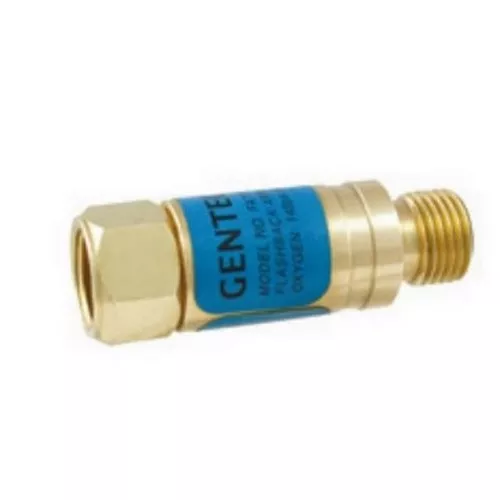 Gentec FA7TO Flashback Arrestor, Torch End Adapter for Oxygen