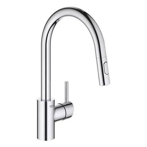 Grohe - Single-Handle Pull Down Kitchen Faucet Dual Spray 1.5 GPM