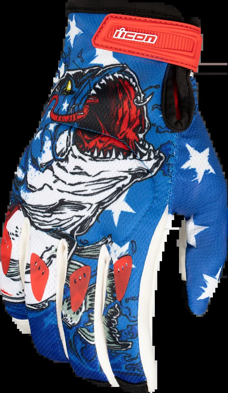 Icon Hooligan Basstard™ Gloves - Blue - 3XL - 33014838