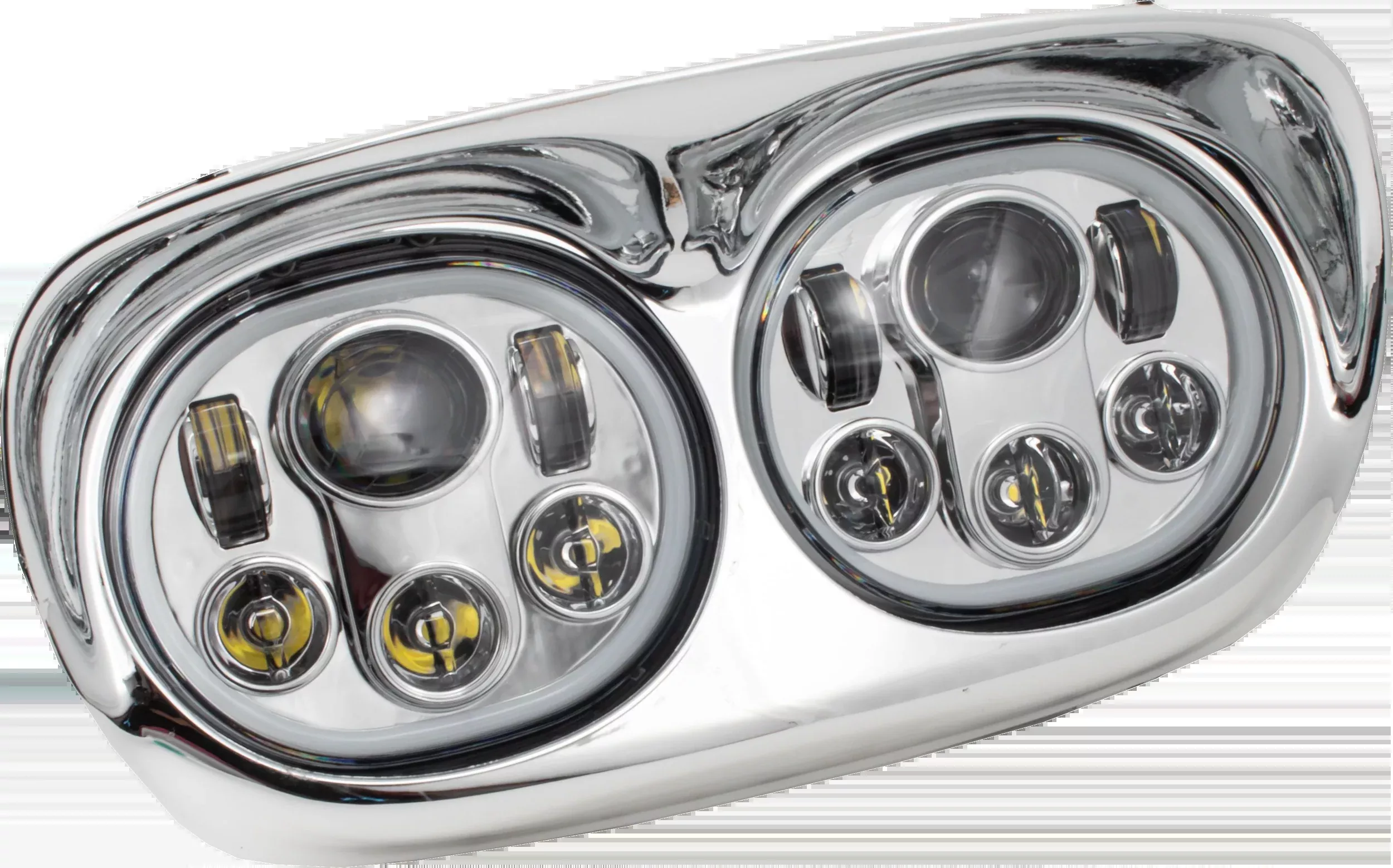 Letric Lighting Co Led Headlight Chr/Chr Halo Fltr `98-13 - 850-09681