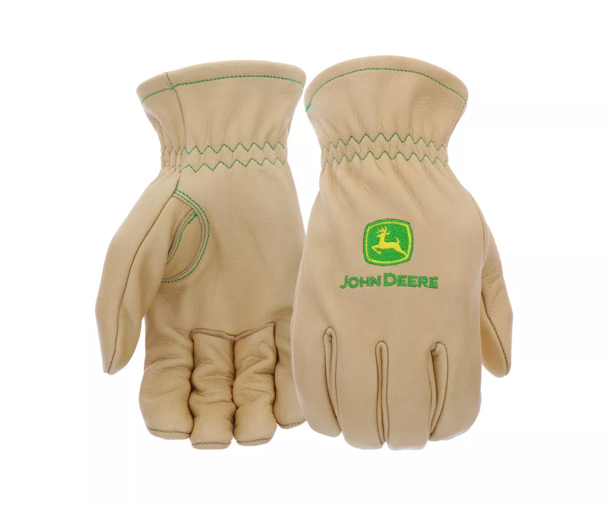 LP77143 – John Deere Large Water Resistant Leather Gloves