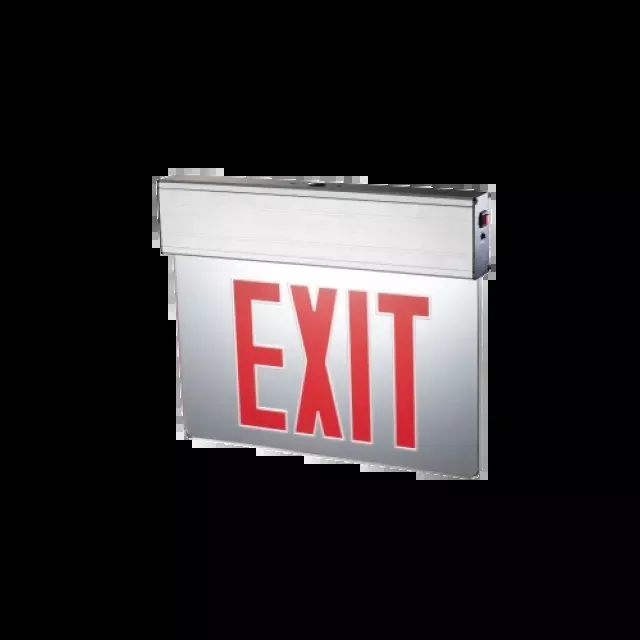 Medinah Power EDGE-ES-2SR-S Dual Face Edge-Lit Exit Sign-Red