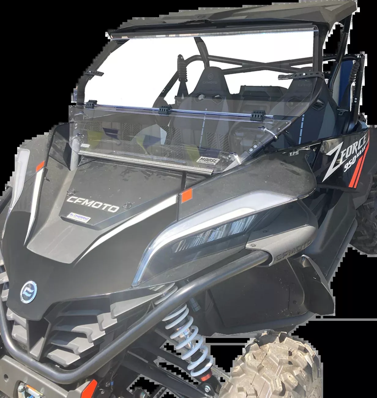 Moose Offroad Full Folding Windshield - Z950 - LEMA100-0050 - A&D Discount Performance
