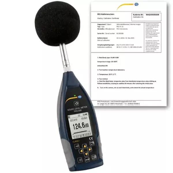 PCE Instruments PCE-430-ICA Portable High-Accuracy Decibel Meter with 1/1 Octave Band Filter