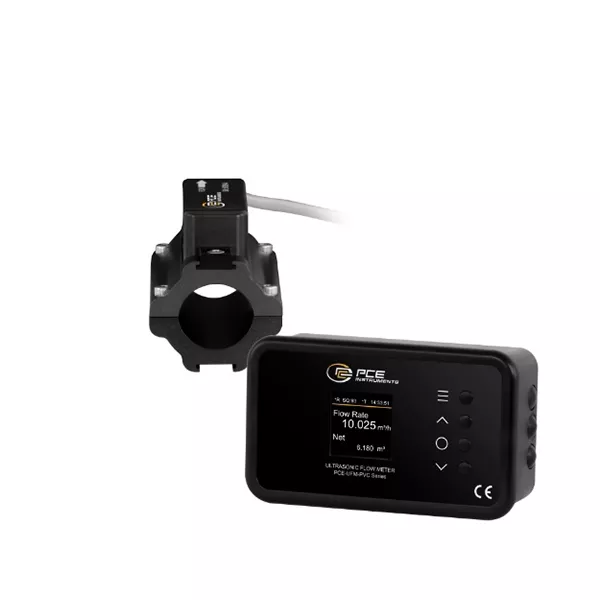 PCE Instruments PCE-UFM 25PVC Flow Meter with Operation Via 4 Keys