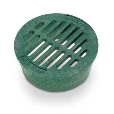 RainBird DG4RFG - 4 inch Plastic Round Flat Drainage Grate - Green
