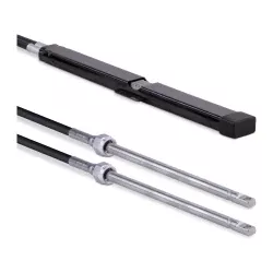 SeaStar 15 Foot Backmount Rack Dual Mechanical Steering Cable SSC13515