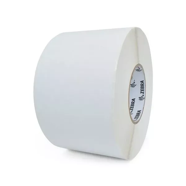 Zebra 98962 Z-Select 4000T 4" x 466' Paper Label, 3" ID, 8" OD